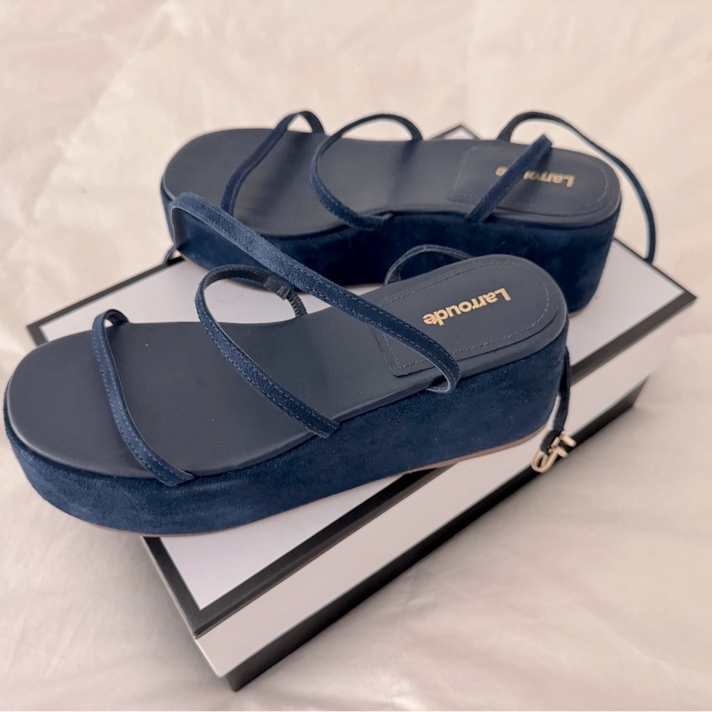 Larroude Gio Flatform Sandals